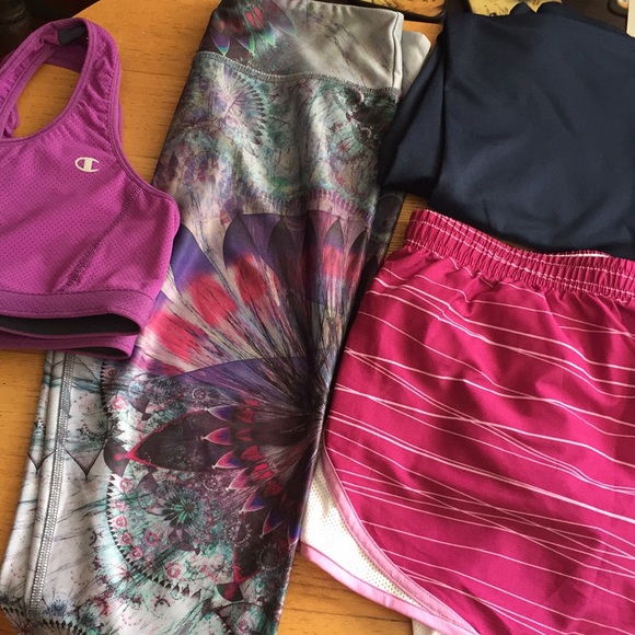 Other - Workout bundle! One bra, one shorts, two pants